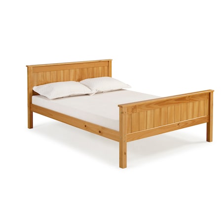 Harmony Full Wood Platform Bed, Cinnamon